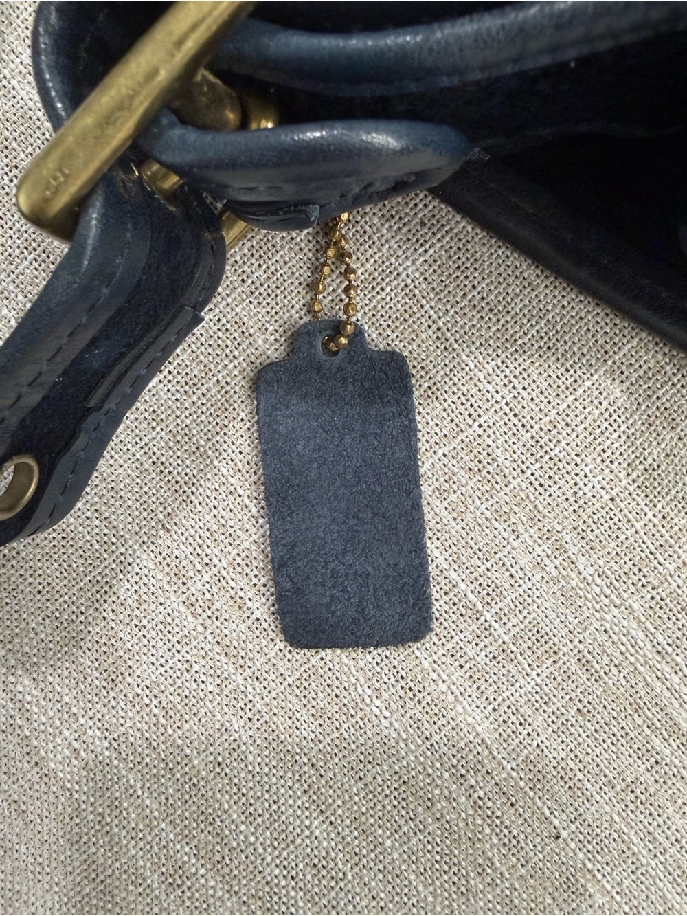 Vintage Coach Hasp Bag 9260 Black Leather Brass Bonnie Cashin Era 1970s - Picture 10 of 16